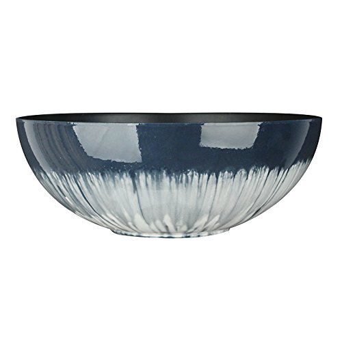 Fantastic)™ 12INCH Shinny Finish Design Decorative Bowl PlanterNO DRAIN (Glaze Blue