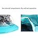 Zmart Dry Wet Separated Swimming Bag Portable Drawstring Backpack Waterproof Gym Sports Pool Beach Gear Bagpack for Men Women Boys and Girls - Black