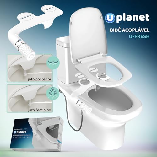Ducha Higiênica Bidê U-Planet - Modelo U-Fresh Luxo Jato Duplo
