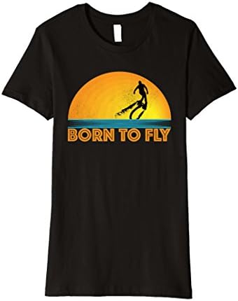 Womens Flyboard Shirt: Born to Fly Flyboard T-Shirt  Small Black