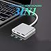 NAGFAK USB C to HDMI Multiport Adapter USB 3.1 to HDMI 4K Video Converter/USB 3.0 hub Port PD Quick Charging Port with Large Projection for 2015/16/17/18 MacBook/MacBook Pro