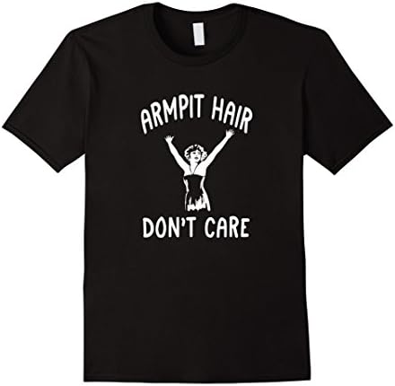 Men's Armpit Hair Don't Care Funny T-Shirt XL Black