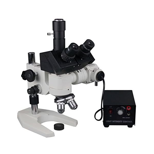Radical 1200 x Trinokular Metallurgie Mikroskop w 5 MP USB-Kamera & Messen Software – Bild 3