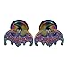 Stainless Steel Mens Womens Batman Pattern Stud Earrings Bonnie (Colorful Matte Surface)
