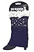 Adorable Beaded Short Leg Warmers / Boot Socks Topper Cuffs (Navy)