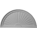 Ekena Millwork PED36X18X02SB Half Round Sunburst Pediment