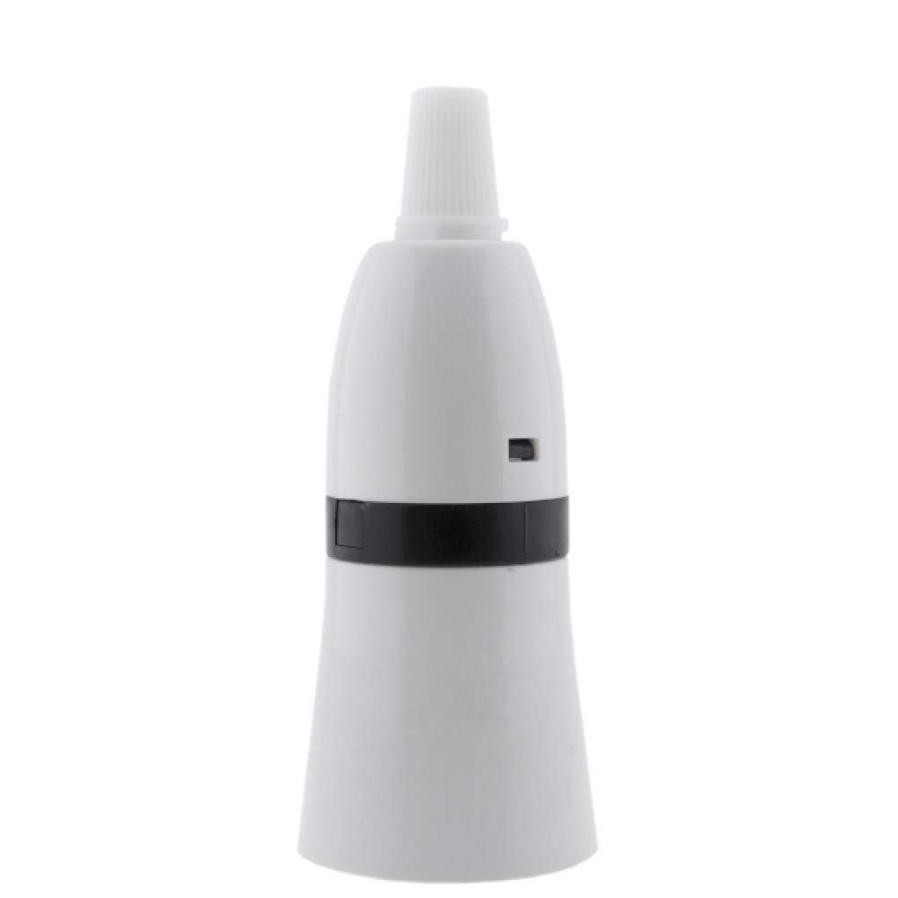 Bayonet Cap (B22) Bulb Holder in White with Shade Skirt and Nylon Cord Grip