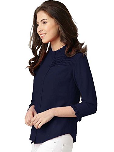 leriya fashion women's diamond crepe top (lf-w1093, multicolour, medium)