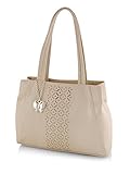 Butterflies Women's Handbag (Cream) (BNS 0586CRM)