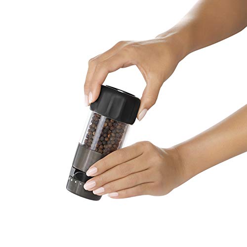 OXO Good Grips Salt & Pepper Grinder Set, Black Stainless Steel