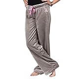 National Breast Cancer Foundation Awareness Plush Fleece Pajama Pant Pink Ribbon