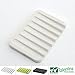 SILICONE SOAP DISH. DRAINER TRAY, WHITE