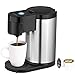 Aicok Single Serve Coffee Maker K Cup, Stainless Steel Coffee Machine for Most Single Cup Pods Including K-Cup Pods, Quick Brew Technology