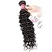UNice Hair Icenu Series Brazilian Deep Wave Human Hair 1 Bundle Unprocessed Remy Human Hair Weave Extensions Natural Color 18inch