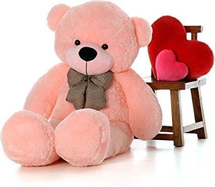 PEonyPEony Cute/Lovable Super Soft 5 Feet Big High Quality Teddy Bear for Birthday Gifts for Girls/Boys/Girlfrind/Lovable/Valentine - Pink(152cm)