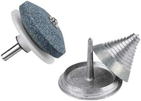 JR Power Equipment Die Cast Zinc Blade Balancer and Sharpener with Nylon Guide