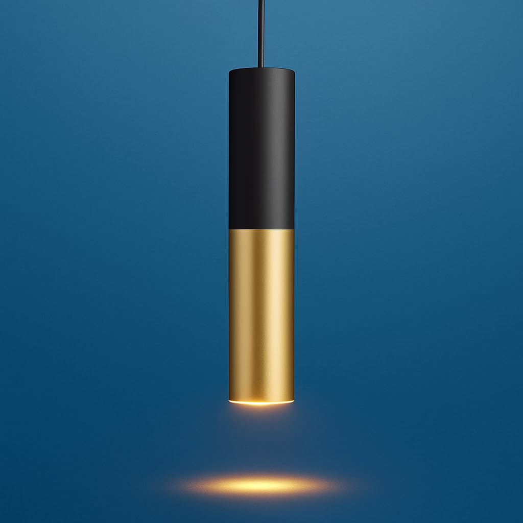 Hobaca Gu 10 Dia 6cm L30cm Black Gold Ceiling Spotlights Light Emitting Diode Pendant Lamp Spotlights Mini Island Chandeliers Lighting For Kitchen Island Dining Room Bedroom Bar