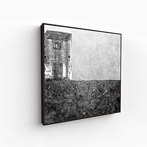 Canvas Wall Art for Living Room, Bedroom Monochrome Building Framed Canvas Prints for Home Decoration Ready to Hang - 16x16 inches