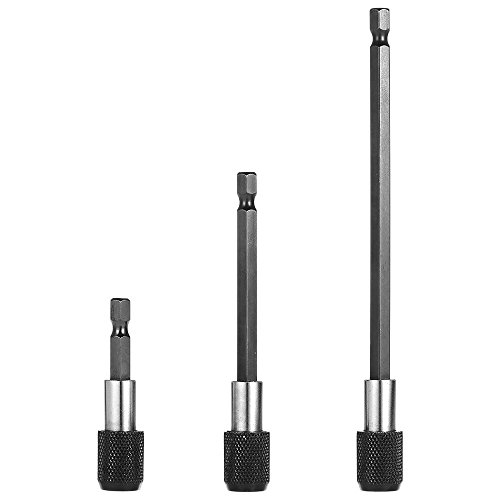 image for Yakamoz Pack of 3 Pieces 1/4 Inch Hex Shank Magnetic Extension Chuck A