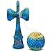 Kaleb USA Full Marble Swirl Kendama and Extra String (Earth)