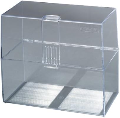 Herlitz 1906023 - Caja de archivo (A6), transparente: Amazon.es: Oficina y papelería