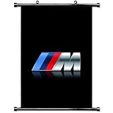 Art Poster with Bmw M Series Logo Car Wall Scroll Poster Fabric Painting 24 by 36-Inch(60 X 90 cm)