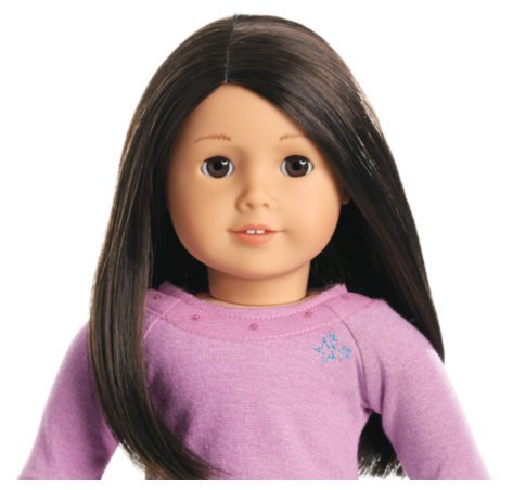 american girl doll brown hair brown eyes light skin