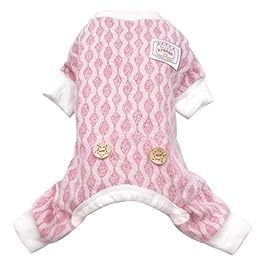 kyeese Dog Pajamas Stretchable Dog Jumpsuit 4 Legs Pet PJS Puppy Cat Pajama Onesie for Fall Winter