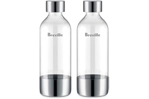 Breville the InFizz™ Bottles 1L - 2 Pack, compatible with the InFizz™ Aqua and InFizz™ Fusion (BCA600/BCA800)