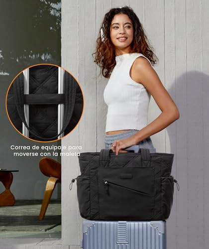 LOVEVOOK Women's Large Tote Bag Women's Laptop Work Tote Bag Shopper for College Travel Office Work School
