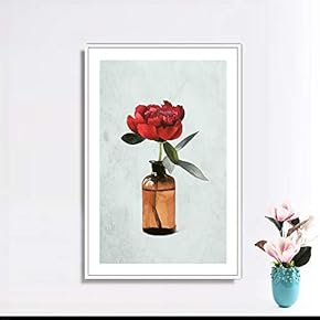 Framed Canvas Wall Art for Living Room, Bedroom Colorful Vase Canvas Prints for Home Decoration Ready to Hang - 16x24 inches
