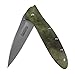 Kershaw Leek Camo Pocketknife (1660CAMO); 3-Inch Stainless Steel Blade with Bead-Blasted Finish, Anodized Aluminum Handle, Frame Lock, SpeedSafe Assisted Opening and Reversible Pocketclip; 2.4 OZ. primary