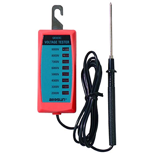 ALLOSUN GK503C LED Fence Electric Voltage Tester Max 9000V, blue