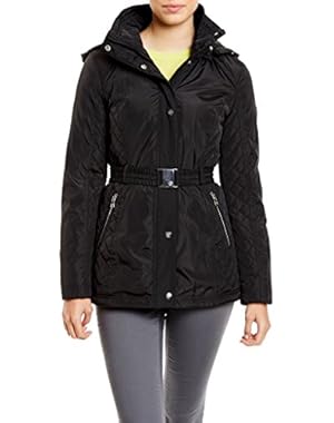 Jessica Simpson Mixed Quilt Raincoat