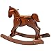 Labebe Retro Wooden Rocking Horse - Dark Brown