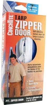 Homax Products 6025 CinchTite Peel 'N Stick Tarp Zipper Door 7' by Homax Group Inc