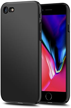 iPhone 7/8 Case,Lamzu Ultra Slim Full Coverage Protection Anti-Scratch Frosted Hard PC Non-slip Protective Cover Case for Apple iPhone 7/8(Black)