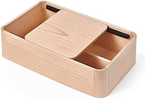 ティッシュケース ホルダー ティッシュボックスリビングルームコーヒーテーブル木製ティッシュボックスデスクトップ収納 デコレーションセパレートスライディングボックスリモコンデブリ仕分け収納ボックス Color 初売り 35 10cm A Size