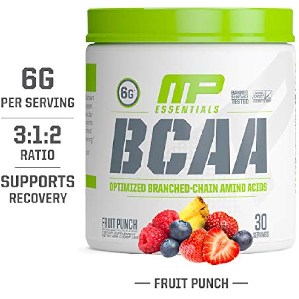 MP Essentials BCAA Powder, 6 Grams Of Amino Acids, PostWorkout