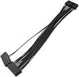 Mugetech 24-Pin Dual PSU Power Supply Extension Cable ATX Motherboard 30cm view 5