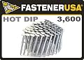 2" Smooth A153-D HOT Dip Coil Roofing Nails 3.6M Box