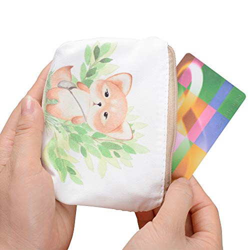 Women and Girls Cute Fashion Coin Purse Wallet Bag Change Pouch Key Holder (Little Squirrel) - Thumbnail 5