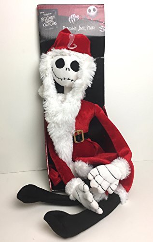 Nightmare Before Christmas The Poseable Jack Skellington as Santa Plush