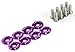 7th Gear Racing Premium Billet Aluminum Beauty Fender / Bumper / Bolt & Washer Engine Bay Dress Up Kit 8 Piece set (RED)