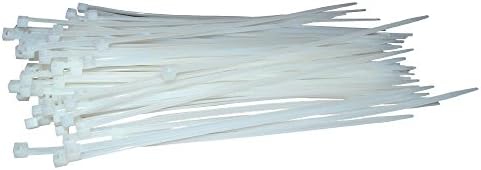 wurko 982506 – Pack of 100 Cable Ties 2.5 – 98 mm White