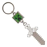 Sword and Creeper Minecraft Keychain Gaming Keychain Minecraft Accessories - Video Game Keychain Minecraft Gift