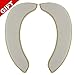 saounisi Toilet Seat Cover,Padded Toilet Seat Padded Cushion Warm Soft Fuzzy Round Elongated Washable Toilet Seat Warmer Large Beige 1 Pack