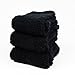 FITU Men's Soft Warm Cozy Fuzzy Socks One Size Black