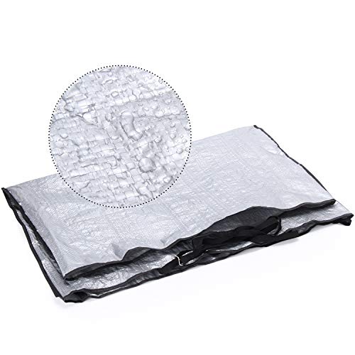 Sunshane 3 Pieces Window AC Cover Outdoor Window Air Conditioner Unit Cover 10,000 BTU's Air Conditioner Protective Cover, 27 x 16 x 18 Inch