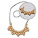 ima-jewelry BPA Free Chewable Silicone Baby Teething Necklace | Chew Beads - Safe for Baby | Chew Bead Necklace, Gold
